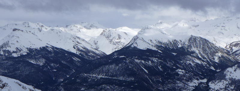 Rive gauche de la Durance : quelques fugaces rayons de soleil.