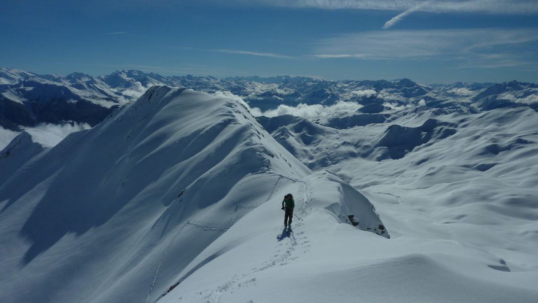 Parcours de crete : c'est plus long par là mais plus sur... et plus beau !