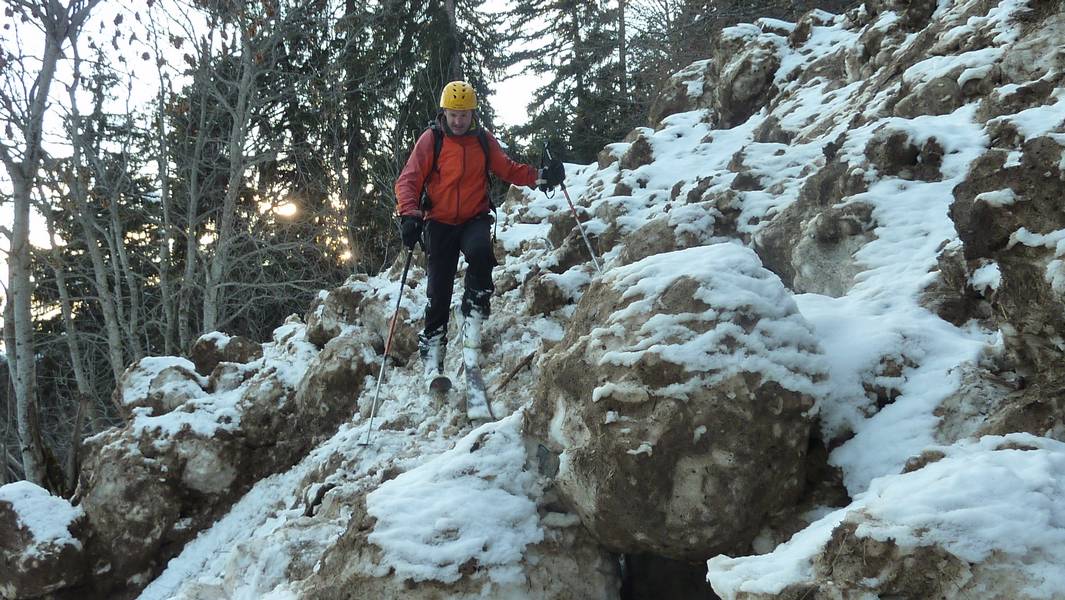 Bouloches : coulée énorme sur la piste forestière