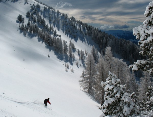 Combe Ouest : Excellent ski dans la combe Ouest