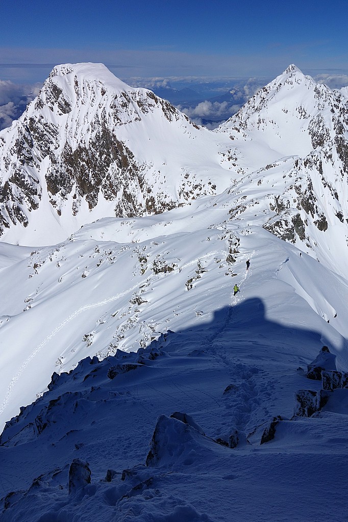 Arête sommitale : Panorama sur Rocher d'Arguille et Pic de la Grande Valloire