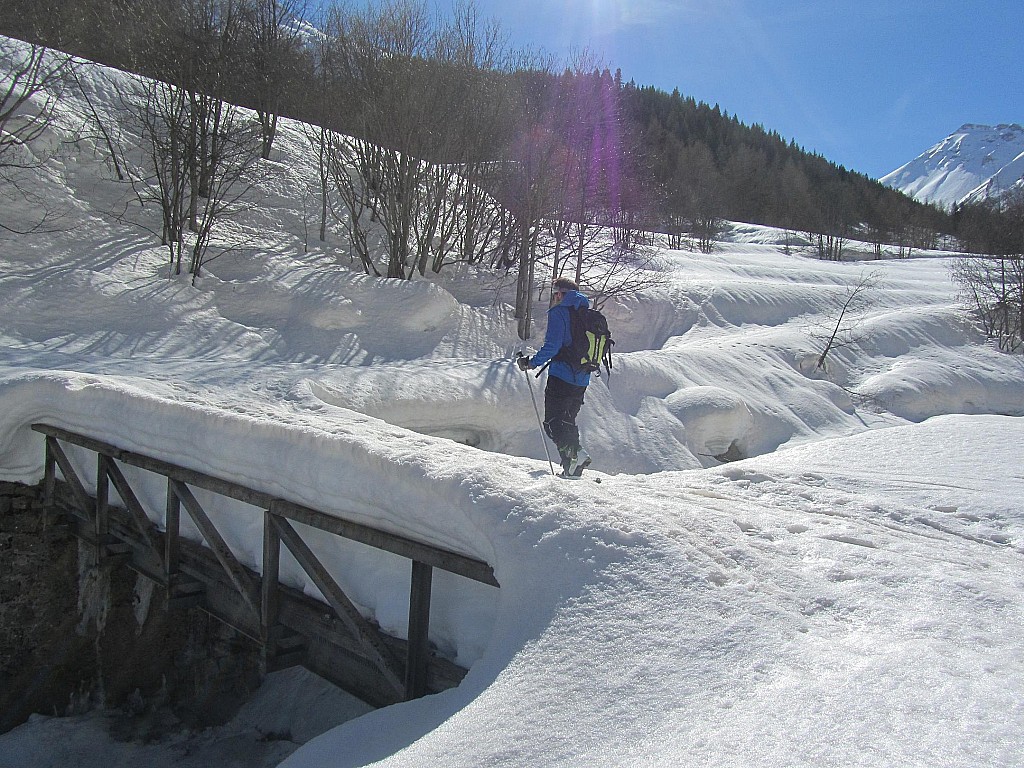 Pont de Demandols : Grosse épaisseur de neige