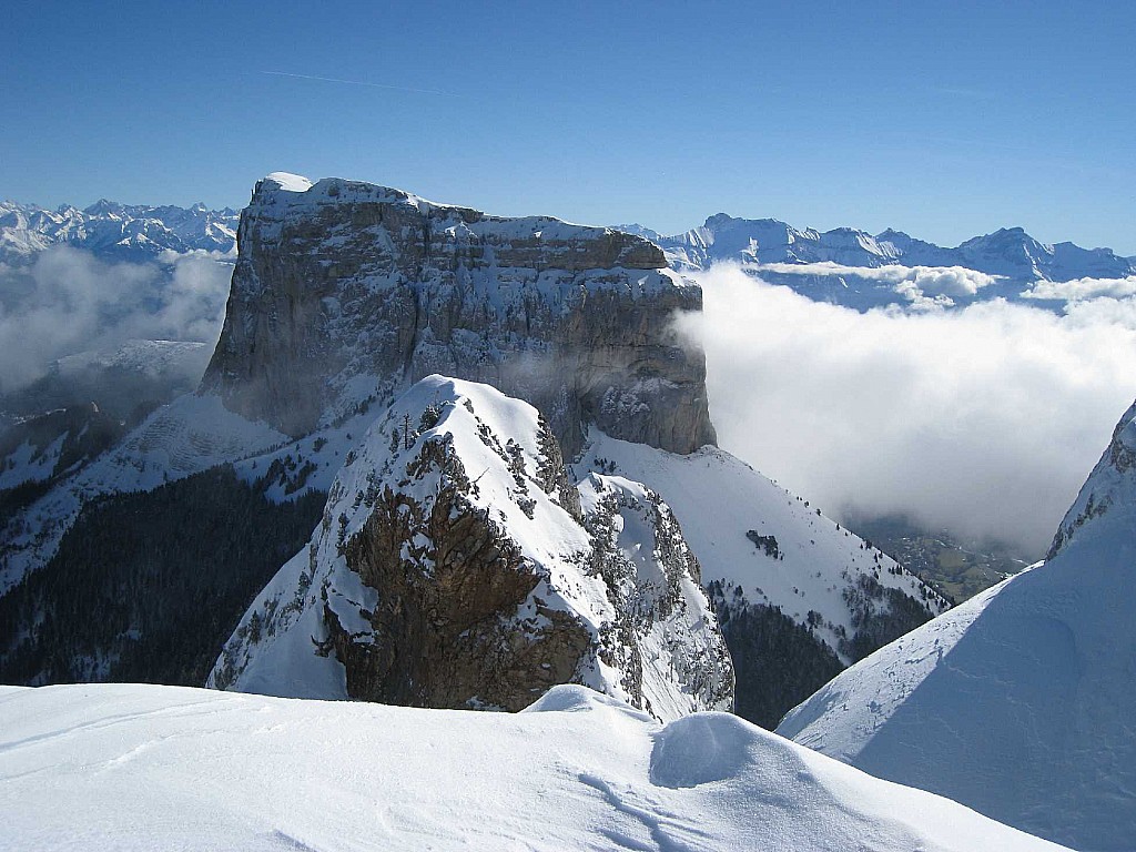 Rochers du Parquet : Le Mont Aiguille à portée de main