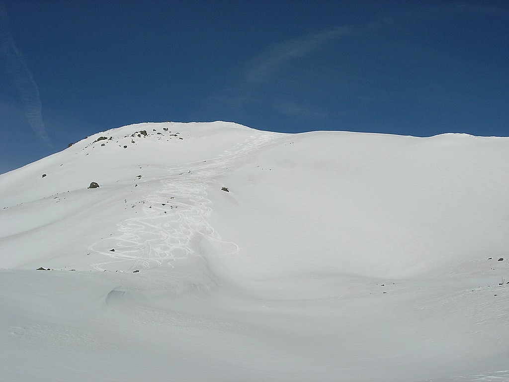 crête de Mome : point 2911 m abondamment skié