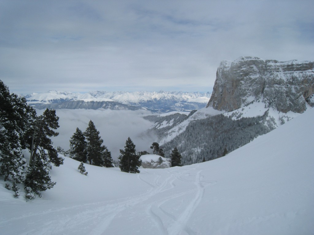 Sous le Pas de la Selle : neige bien bonne