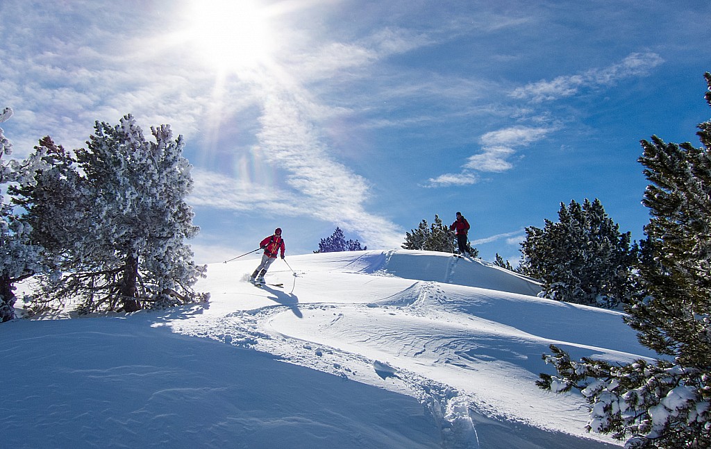 #8 Pic de Monpudou : c Pic de Monpudou : c'est parti pour le bain de poudre en versant N