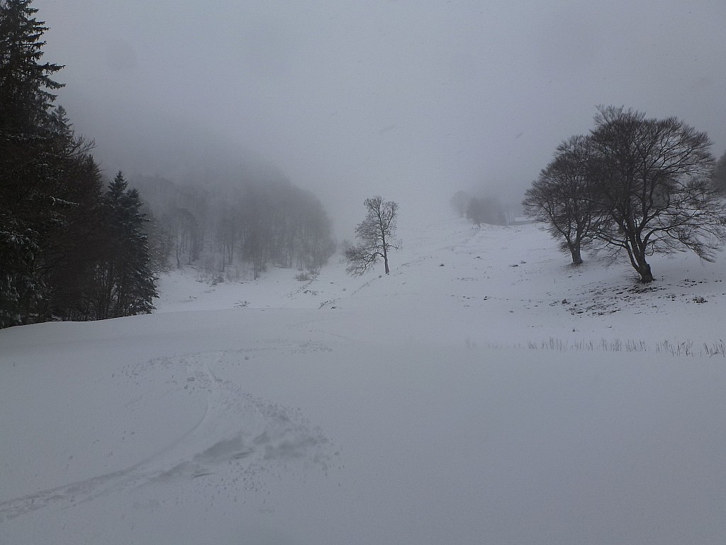 Lochberg : Du bon ski jusqu'en bas de la combe de Lochberg