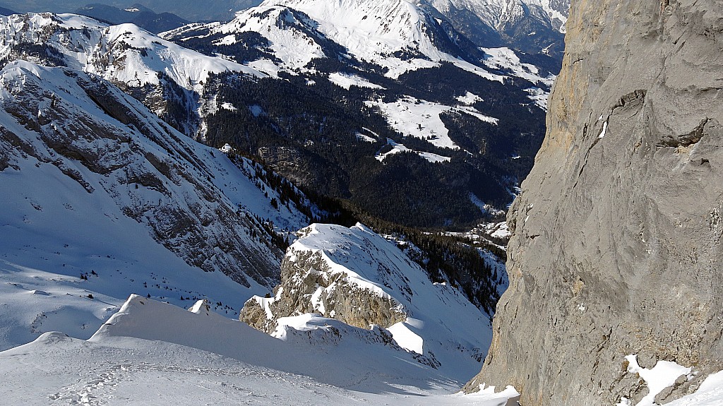 Chauchefoin : vue classique du sommet, bien enneigé