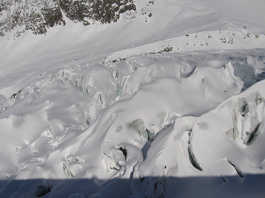 meringue : fin du glacier d'argentiere