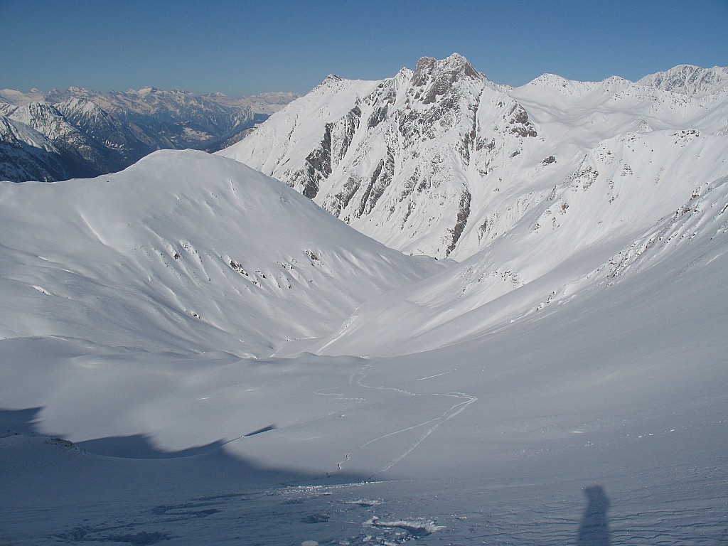 Aig des Angroniettes : Belle poudre de ce côté