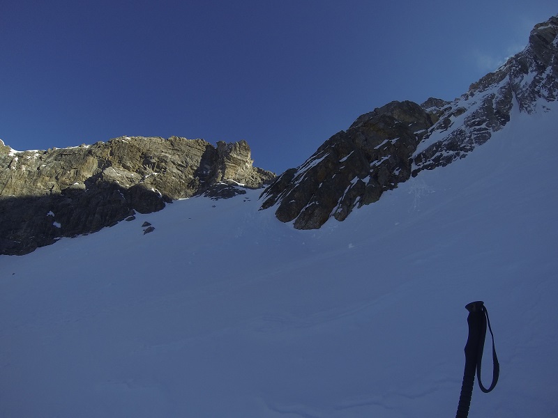 montée au col : neige dure