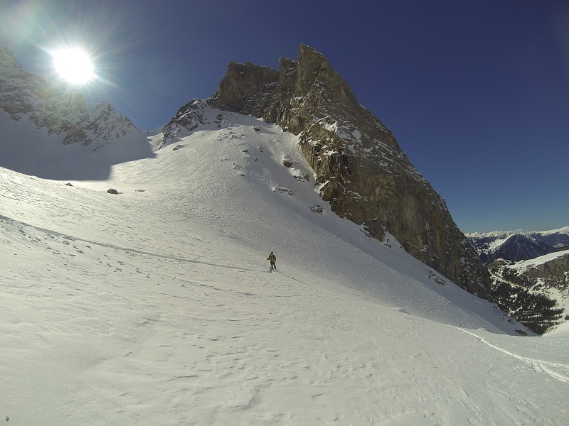 Au fond du cirque : Bonne neige dans le cirque