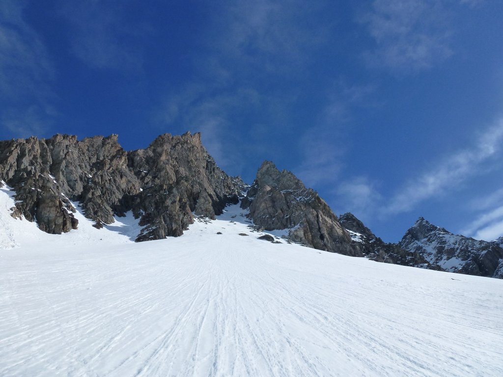 Couloir WSW : Le couloir du jour, 500/600 mètres de long