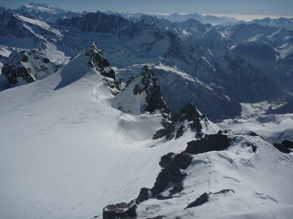 Velan : La sortie des autres couloirs (qui en fait ne sortent pas tous a ski..)
