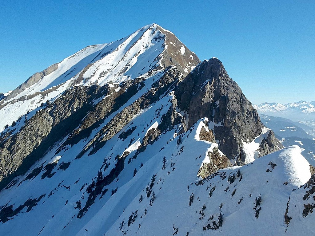 Aiguilles du Mont et Charvin : Combe à l'avion 13-03-2014