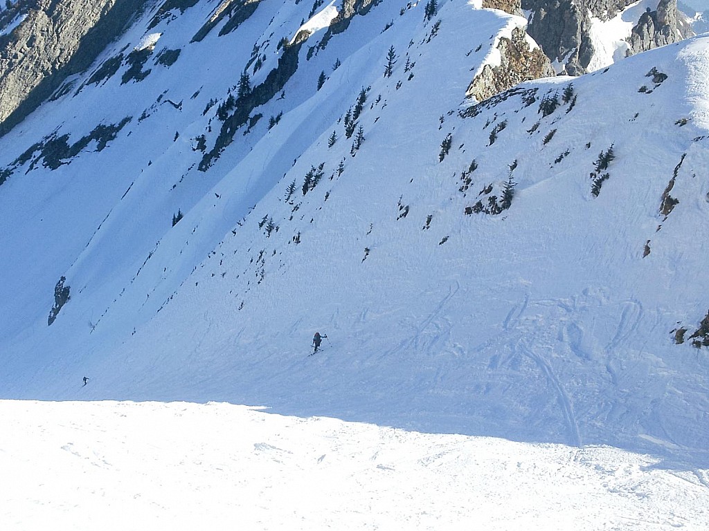 Le haut de la combe : Combe à l'avion 13-03-2014