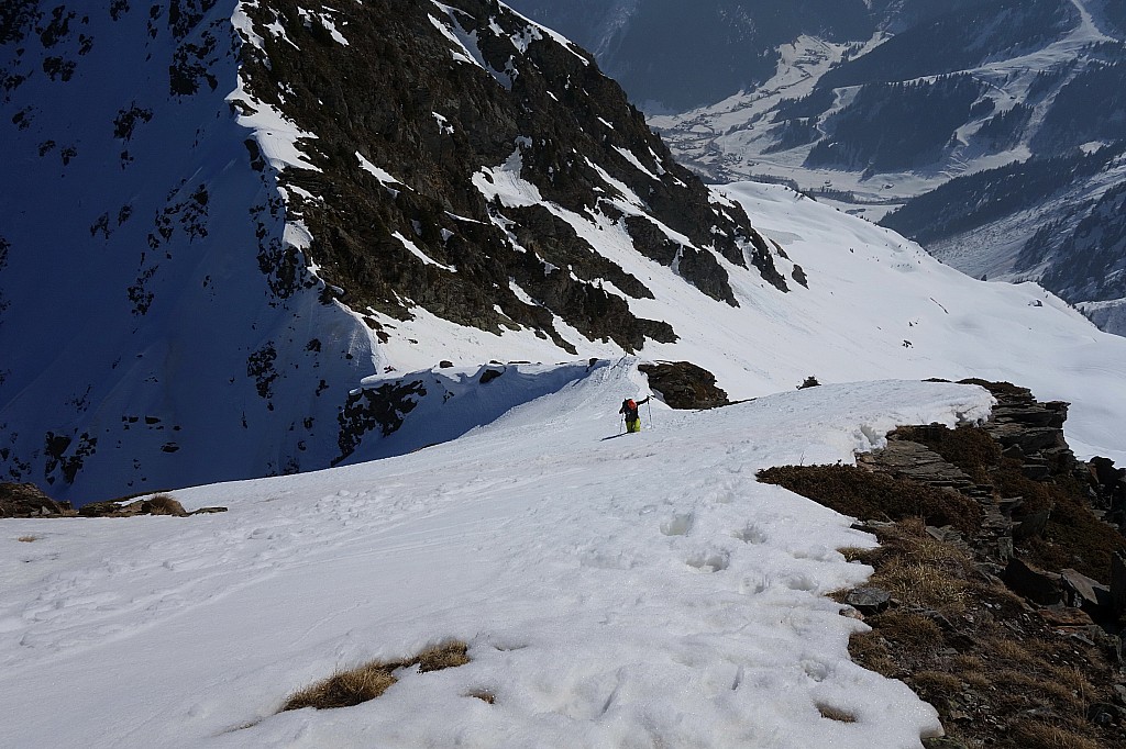 Pente finale : Tristan me rejoins au sommet.