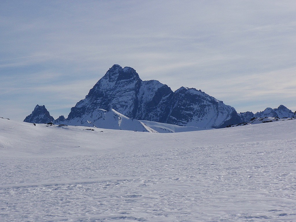 le Viso : vue depuis le vallon du Longet