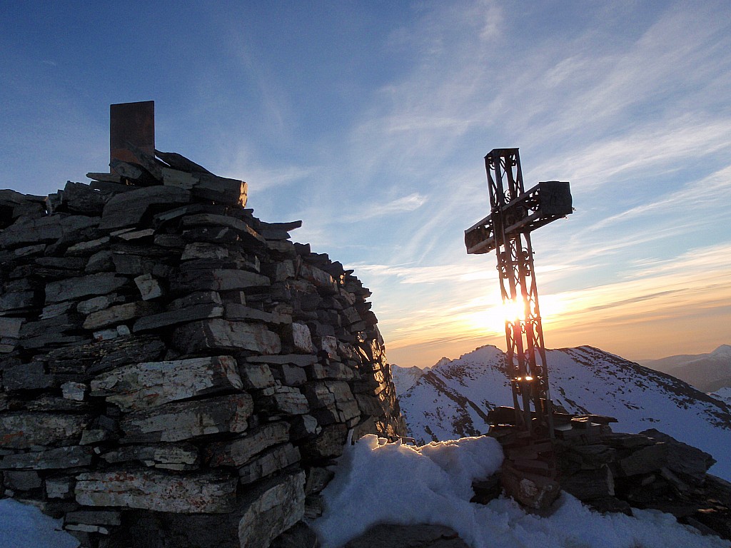 Bric Rubren 3340m : lever de soleil