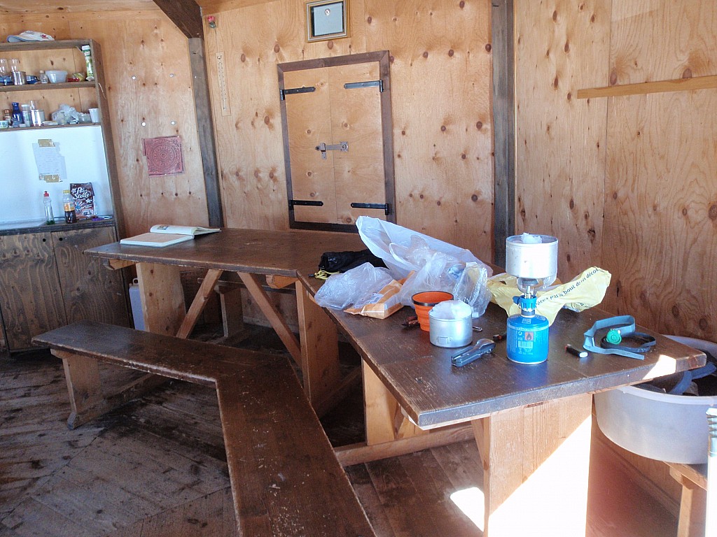 Bivouac Boerio : le coin cuisine