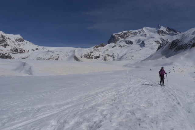 Gorner gletscher : Des restes de la neige saharienne