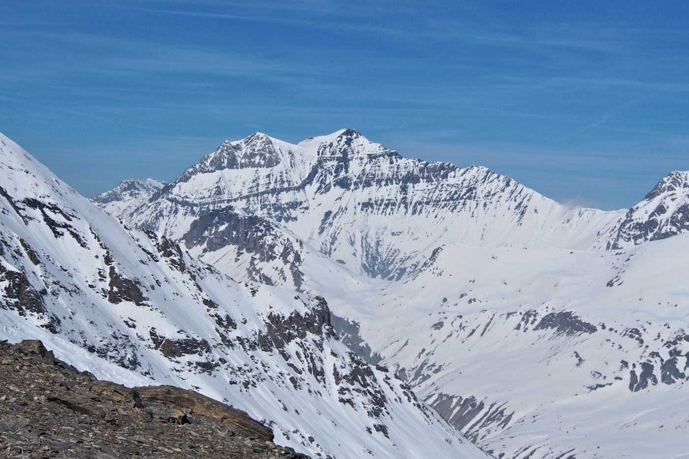 L'envers du décors : La Grande Casse (3855 m).