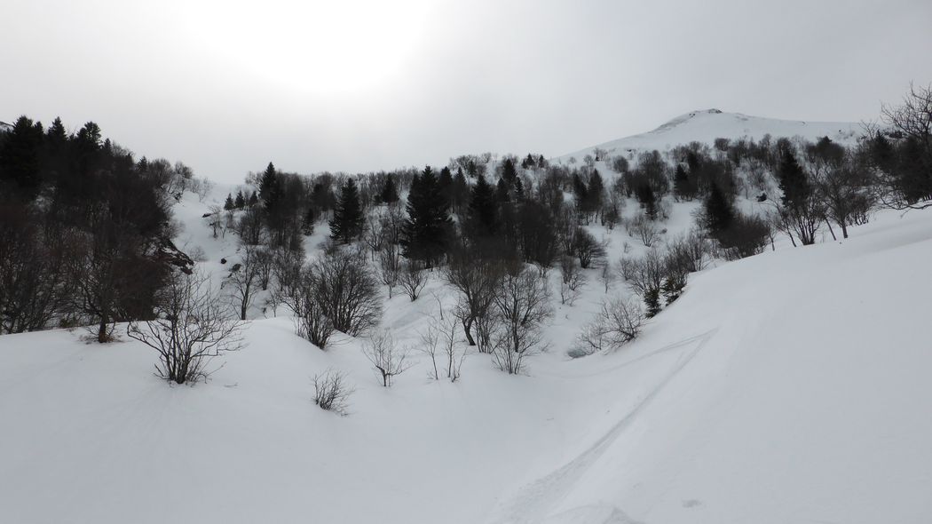 Téton de Vénus : Passage dans les goulets boisés et bien remplis