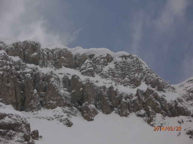 Les corniches du Monte Soubeyran.