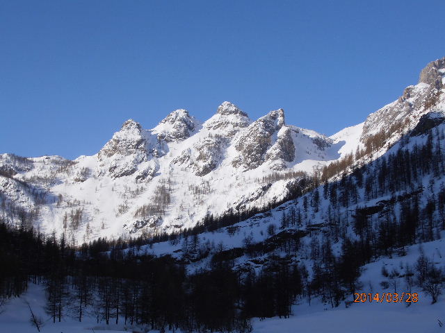 Les Tre Punte, premier aperçu du Val Maira.