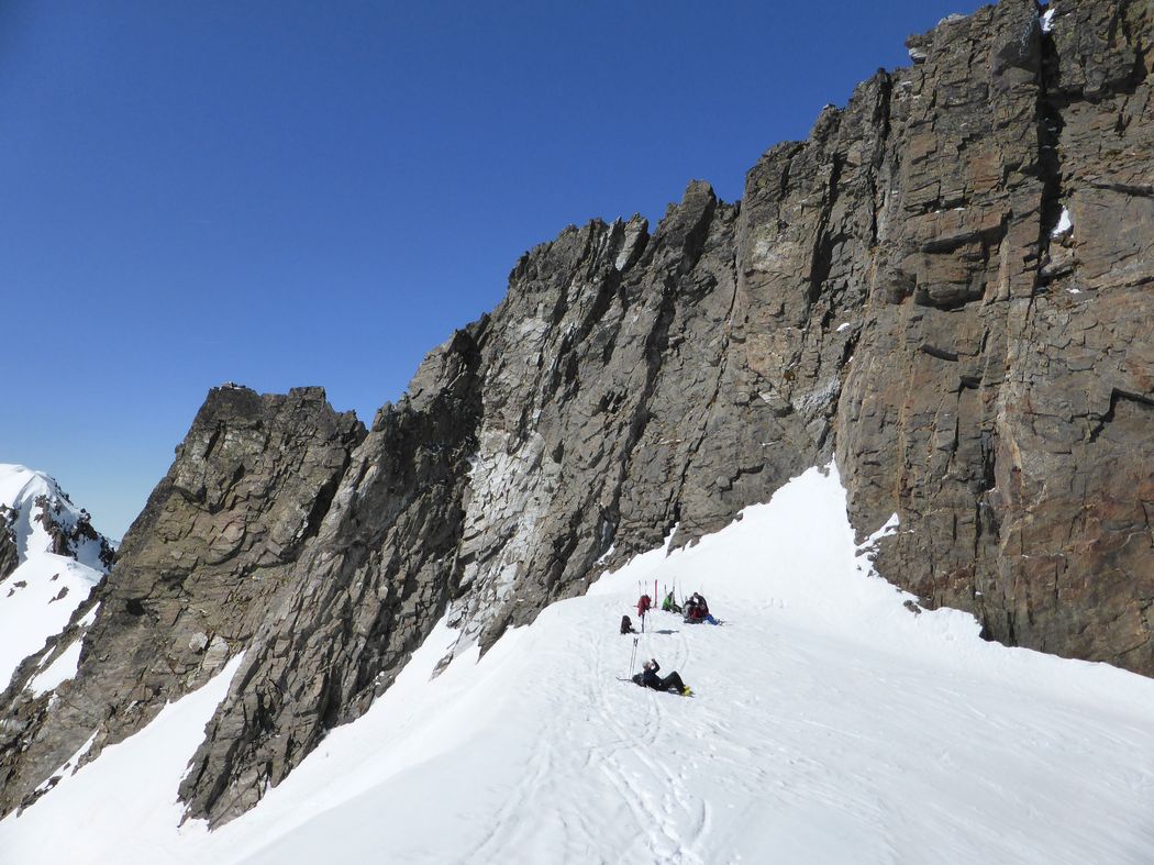 La Selle : Casse croûte au point haut.