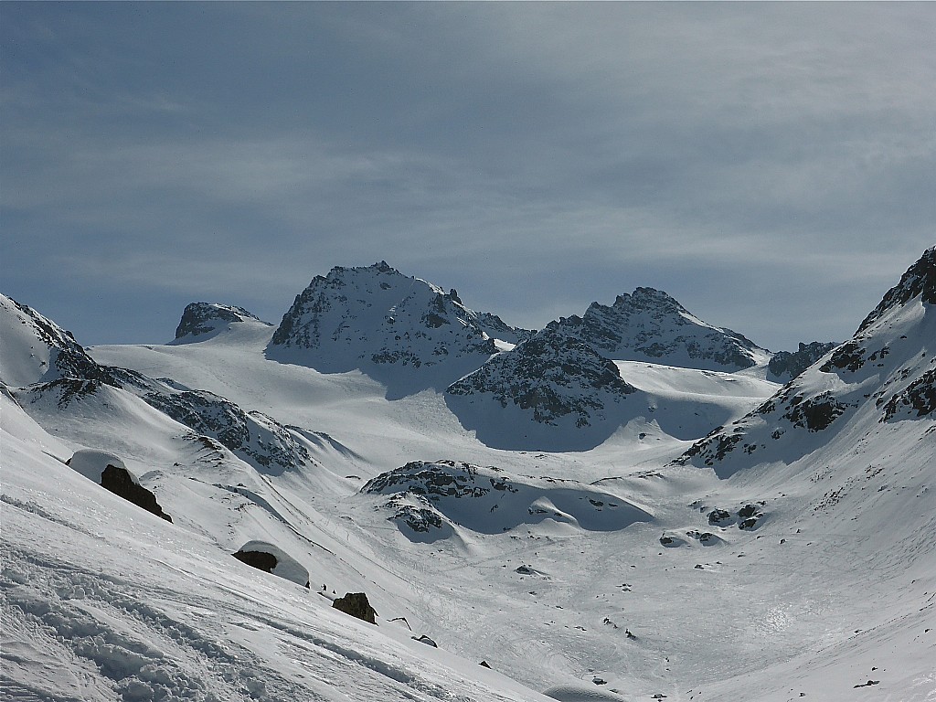 vue depuis refuge : glacier de Jamtal