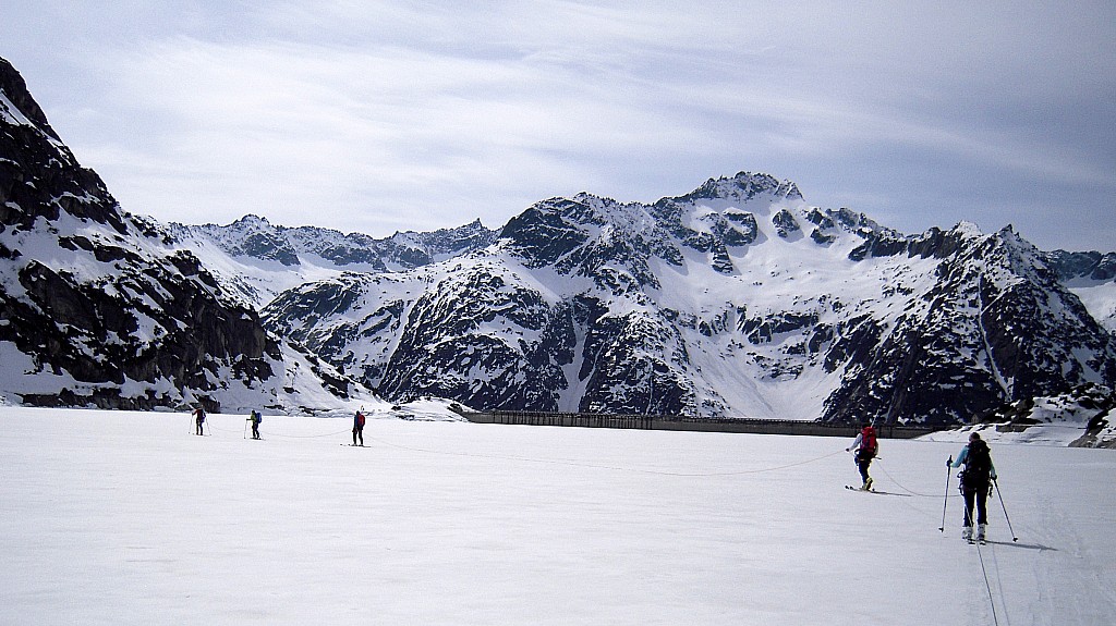traversée du Dammastock : traversée du lac