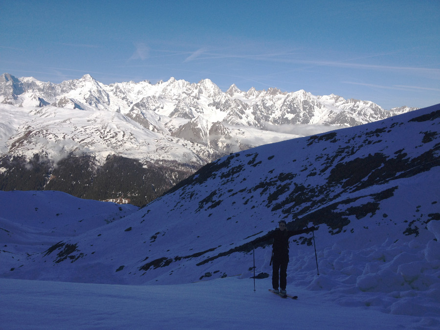 Petit matin : sur le massif du Mt Blanc
