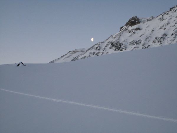 couché de lune : au petit matin ...