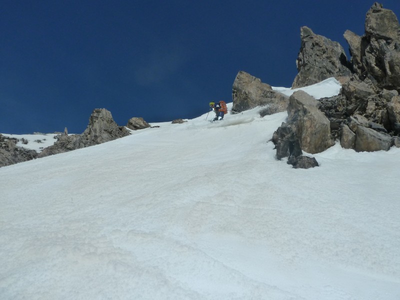#7 Départ couloir SW : variante rive D , moquettée à souhait Départ couloir SW : variante rive D , moquettée à souhait