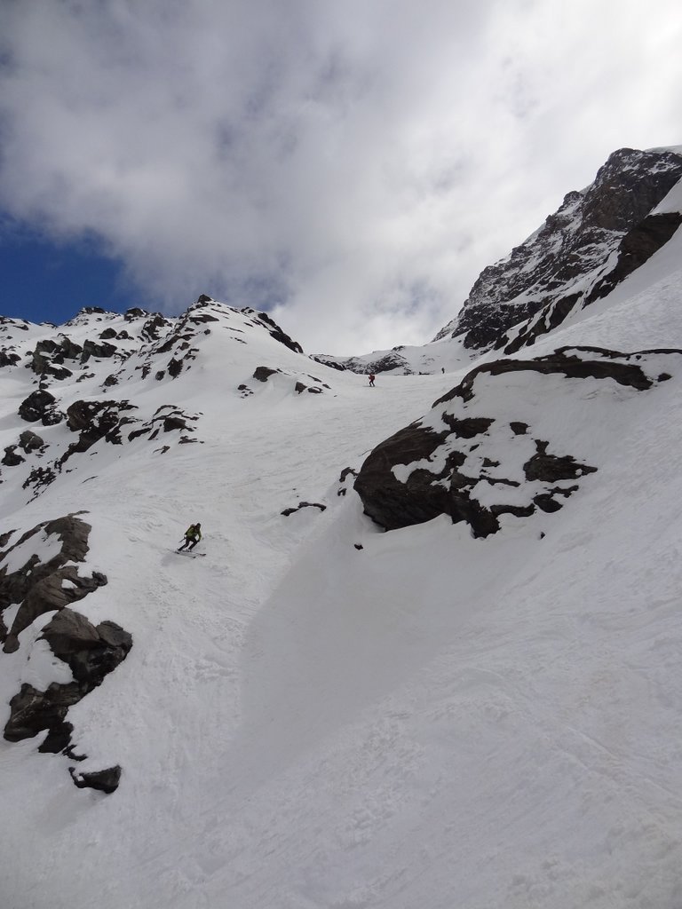 Glacier du Vallonnet : Fin de la descente