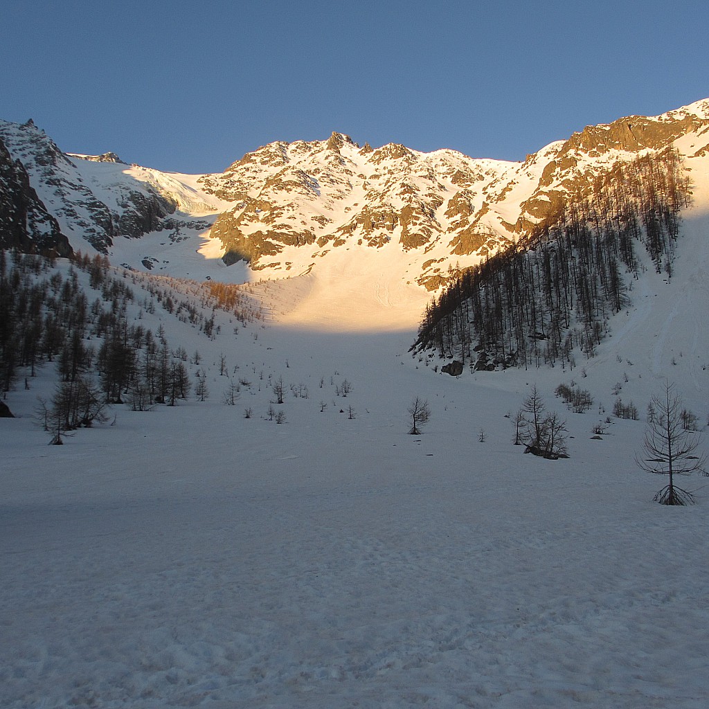 Réou d'Arsine : Glacier du Casset au matin