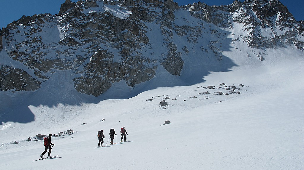 Sur le glacier d'Orny, au : pieds du Porthalet