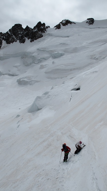 Glacier de l'homme : Début de descente, tout de suite de l'ambiance