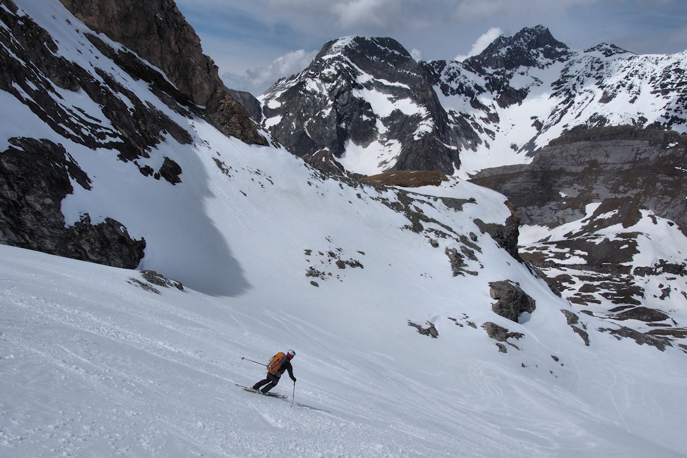 #25 Descente versant Nord : Du bon ski. Descente versant Nord : Du bon ski.