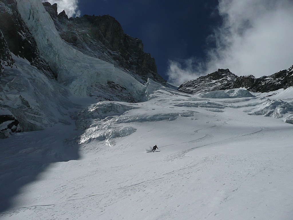Col Claire : Glacier d'Armande : on ne traîne pas