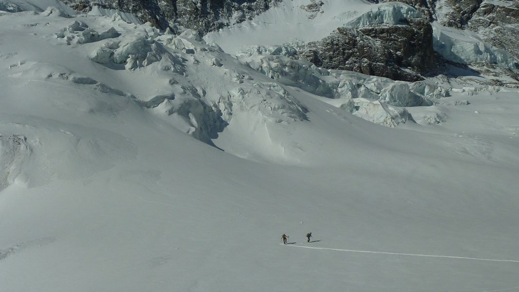 Glacier du Lautaret : va falloir louvoyer entre les séracs