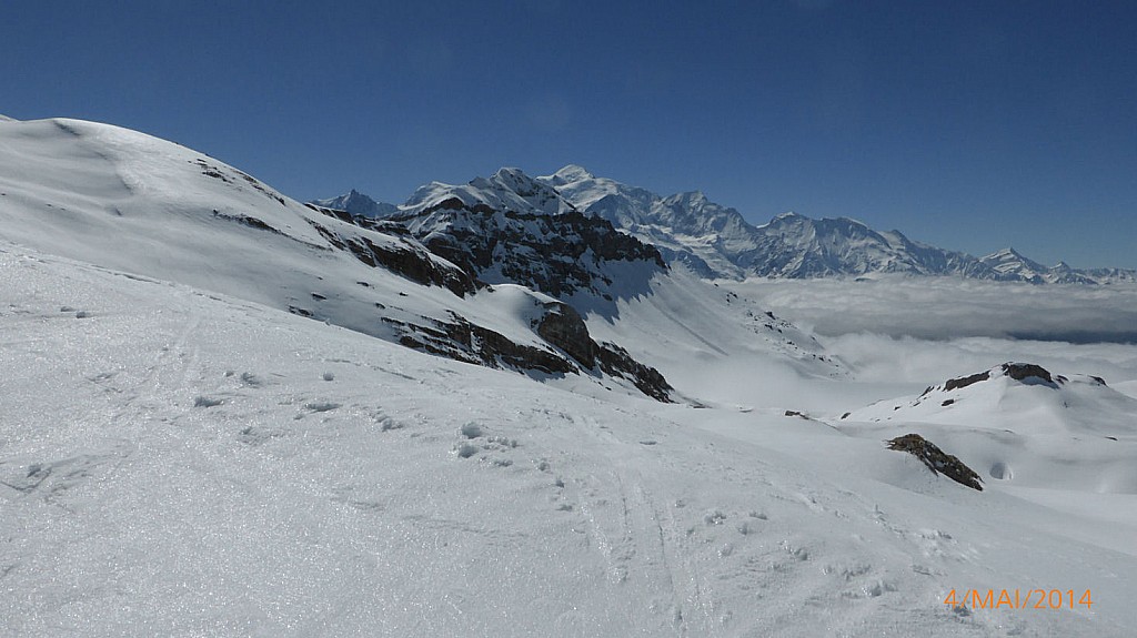 Mont Blanc : et mer de nuages