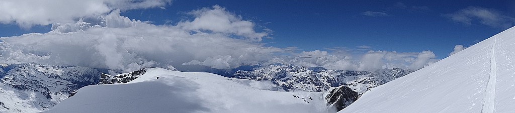le Breithornplateau : pendant la montée au sommet