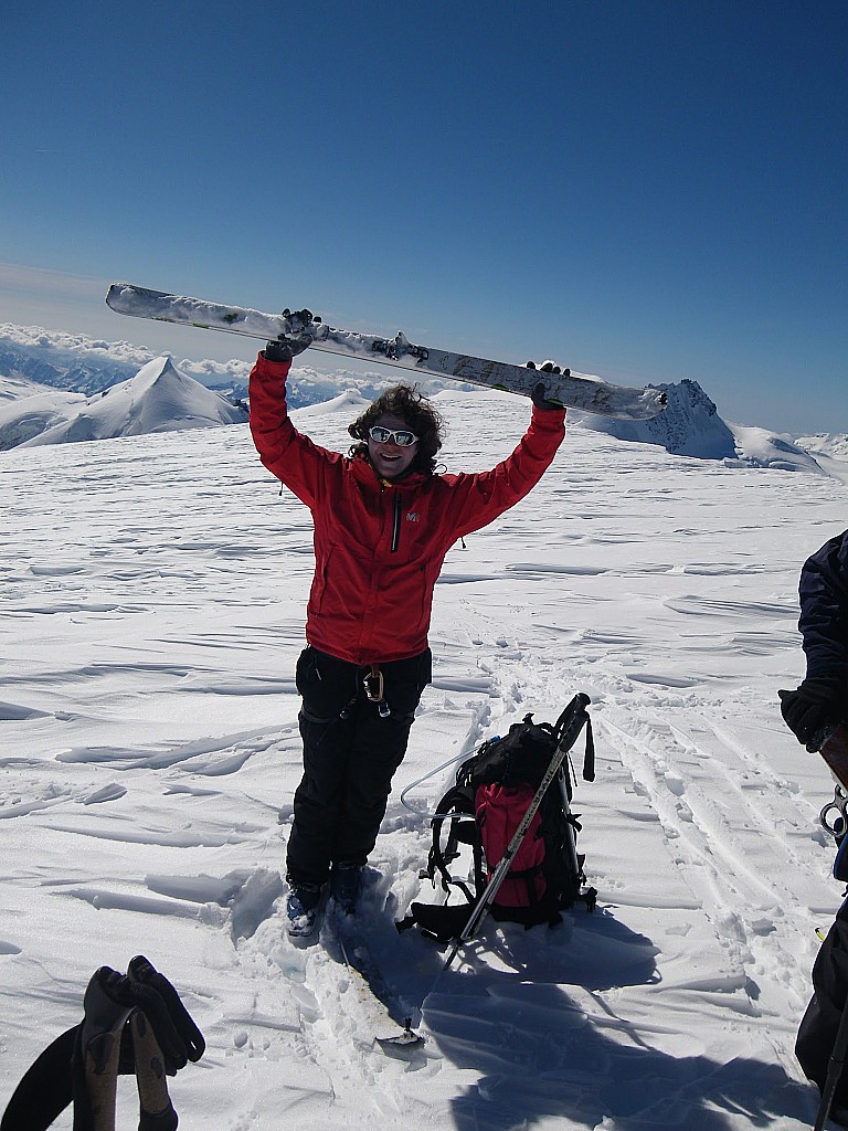 Sommet Alphubel : Jour 4 - Victoire ! 4216 m. (Merci Caro pour tes skis)
