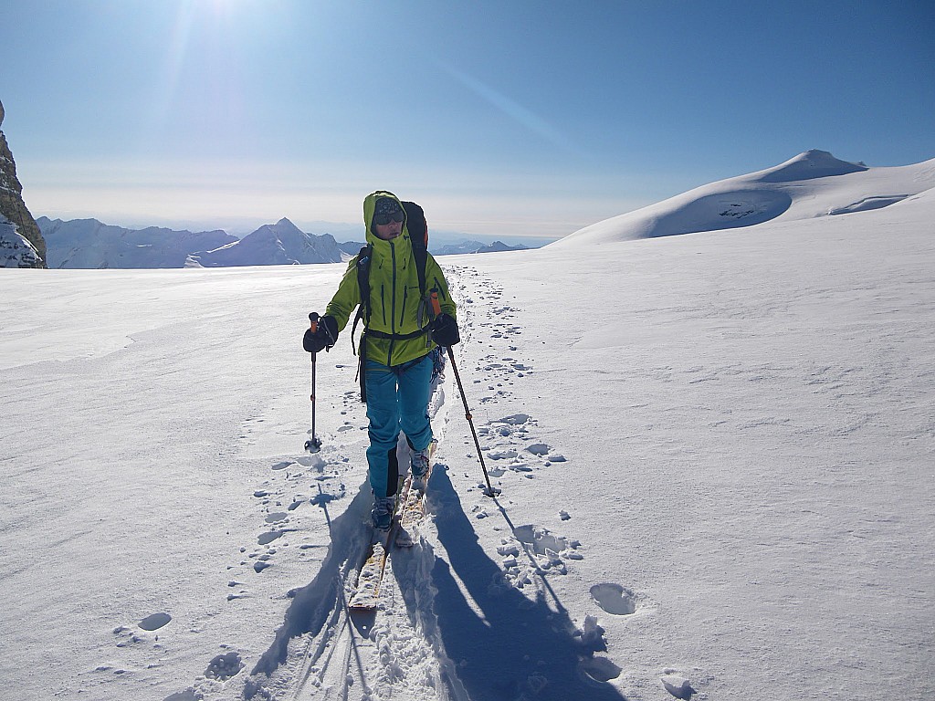 Allalinepass : Jour 3 - Mais dès que le soleil arrive, c'est quand même super.