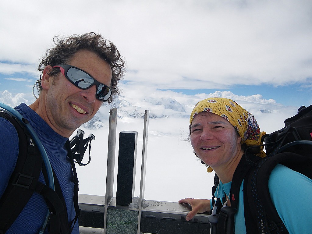 Sommet Stralhorn : Jour 2 - Premier 4000 pour Julie et Julien