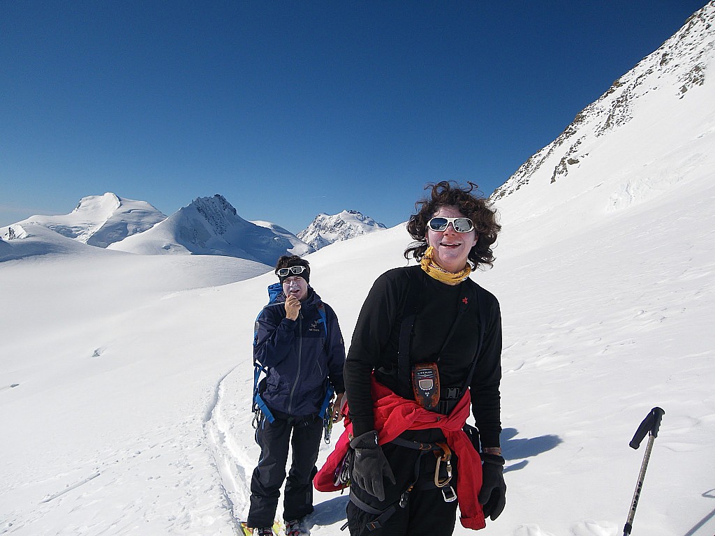 Montée Alphubel : Jour 4 - Julie et Antoine sous l'Alphubel