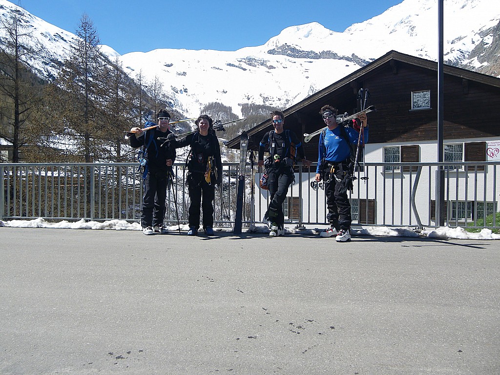 Saas-Fee : Jour 4 - Antoine, Julie, Jeroen, Julien