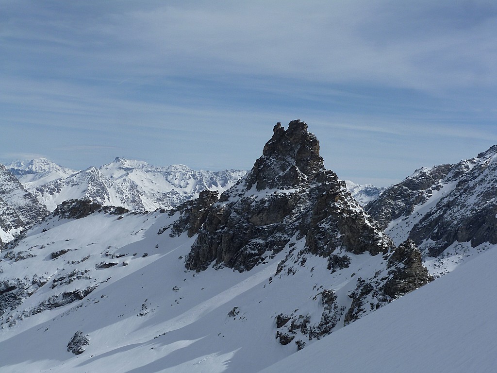 Glacier Sommeiller : Le Grand Cordonnier versant Est